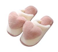 Pantofole da uomo in pelle scamosciata, pantofole da uomo in feltro, alla moda, morbide, comode, a due colori, per l'inverno, antiscivolo, leggere, cachi, 37 EU