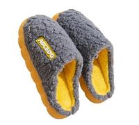 Pantofole da uomo in peluche, da uomo, invernali, calde, in feltro, morbide, comode, unisex, per la casa, antiscivolo, per dormire, k, 44/45 EU