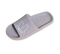 Pantofole da uomo infradito carino coniglio interno camera da letto primavera autunno donna scarpe unisex amanti scarpe basse scarpe uomo 46, grigio., 42 EU