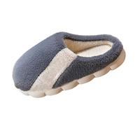 Pantofole da uomo per primavera, autunno e inverno, morbide, per interni, non calde, in cotone felpato, Grigio scuro, 39 2/3 EU