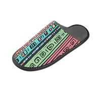 Pantofole dell'interno della pantofola delle donne calde del modello tribale variopinto con la schiuma di memoria per la, Motivo tribale colorato, 43/44 EU