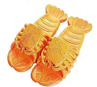 Pantofole di Aragosta Estate Divertente Animale Infradito Bambini Scarpe Spiaggia Carine Donna Sandali Uomo Scivoli Casuali（Arancia,46/47 EU