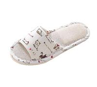 Pantofole di Cotone Invernale - Uomo Casa Pantofola Suola Antiscivolo Comode e Comode per Interni Pantofole Carine e Divertenti Famiglia Viaggio Ciabatte Donna Estive da Casa Ciabatte Sposa