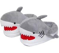 Pantofole di Cotone Inverno Animale Divertente Squalo Pantofole Uomini E Donne Caldo Fondo Morbido Casa Interno Pavimento Modellazione Scarpe di Pelliccia, Grey, 43 EU