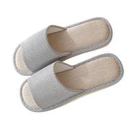 Pantofole di Lino Cotone Casual Confortevole, Ciabatte Donna Uomo Estive, Slipper di Lino Antiscivolo, Pantofole Interno Scarpe da Casa Eleganti, Ciabatte da Camera Casa