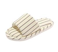 Pantofole di Lino Cotone Casual Confortevole, Ciabatte Donna Uomo Estive, Slipper di Lino Antiscivolo, Pantofole Interno Scarpe da Casa Eleganti, Ciabatte da Camera Casa