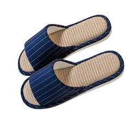 Pantofole di Lino Cotone Casual Confortevole, Ciabatte Donna Uomo Estive, Slipper di Lino Antiscivolo, Pantofole Interno Scarpe da Casa Eleganti, Ciabatte da Camera Casa
