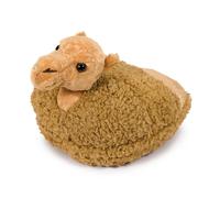 Pantofole di peluche riscaldante Cammello Cozy Noxxiez