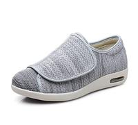 Pantofole diabetiche da Uomo in Memory Foam, Scarpe da Passeggio Regolabili per artrite anziana Edema Piedi gonfi Pollice valgo Scarpe Ortopediche da Donna