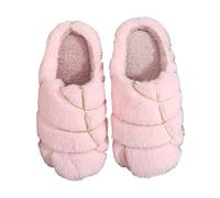 Pantofole divertenti in pile con conchas di Natale, calde scarpe da interno | Design messicano concha pane, in pile felpato, antiscivolo, unisex, taglia 36-40, per le feste invernali