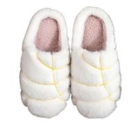 Pantofole divertenti in pile con conchas di Natale, calde scarpe da interno | Pane Conchiglia messicano, in pile felpato, antiscivolo, unisex, taglia 36-40, per le feste invernali