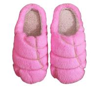 Pantofole divertenti in pile con conchas di Natale, calde scarpe da interno | Pane Conchiglia messicano, in pile felpato, antiscivolo, unisex, taglia 36-40, per le feste invernali