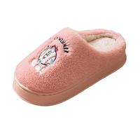 Pantofole Donna Autunno Inverno Comode Slip-on Ricamate con Suola Spessa Calzature Casual Moda per Coppie Casa (45)