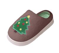 Pantofole Donna Chiuse Invernali Natalizio Scarpe Ciabatte Memory Foam Morbida Pantofole Peluche da Donna Invernali Ciabatte Casa Natale Slipe per Uso Interno ed Esterno