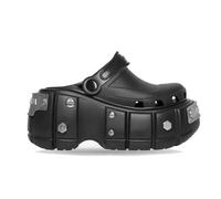 Pantofole donna Estate Punk Rivetti Piattaforma Pantofole Creative Metal Fittings Chunky Casual Scarpe Femminili All'Aperto Slides-Nero-44-45