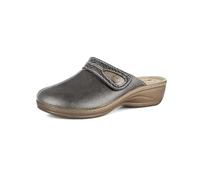 inblu Pantofole Donna in Ecopelle con Plantare in Vera Pelle e Chiusura a Strappo Fantasia Pitonata