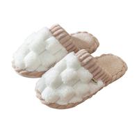 Pantofole Donna Invernali Comode, Pantofole da Donna alla Moda Invernale Calde con Fondo Piatto e Testa Tinta Unita