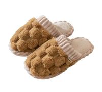 Pantofole Donna Invernali Comode, Pantofole da Donna alla Moda Invernale Calde con Fondo Piatto e Testa Tinta Unita