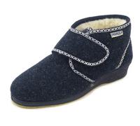Pantofole Donna Invernali Stivaletto Fodera Lana con Strap Zeppa Antiscivolo