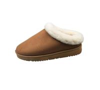 Pantofole Donna Pantofole Inverno Donna Con Punta Chiusa Pelo Effetto Camoscio Ciabattine Pelose Morbida Ciabatte Da Casa Calde Scarpe Comode Babbucce Antiscivolo Spessore Slippers per Interno Esterno