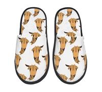 Pantofole Donna Shepherd German Dog Print Peluche Scarpe di Cotone Comode Morbida Scarpe da Casa Invernali Hotel L