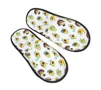 pantofole donna uomo pantofole calde pantofole soffici scarpe da donna scarpe da casa pantofole camera pantofole carino avocado luna scarpe inverno scarpe, nero e bianco, 6-8.5 Women/6-8 Men