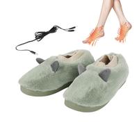 Pantofole elettriche, Pantofole riscaldate Stivali riscaldati per microonde | in peluche riscaldata Scarpe riscaldate che alleviano il dolore ai piedi per gli uomini di N