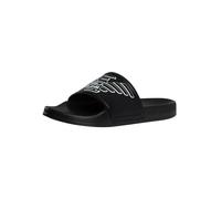 EMPORIO ARMANI Pvc Shoes Beachwear, Black/White, XVPS11, EU 43