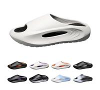 Pantofole estive da donna, comode, ortopediche, da donna, larghe, con plateau, impermeabili, antiscivolo, con suola morbida, traspiranti, grigio., 44 EU