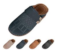 Pantofole estive da donna, eleganti, in pelle, chiuse, con plateau e slip, per il tempo libero, estive, con fibbia