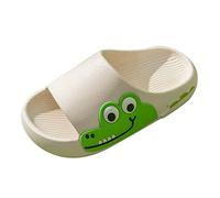 Pantofole estive da spiaggia per bambini, traspiranti, non morbide, con fondo spesso, graziose scarpe da giardino per bambine, taglia 11, bianco, 27 EU