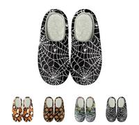 Pantofole fantasma di Halloween Pantofole di Halloween Donne Zucca Spooky Lanterna Diapositive Per Donna Uomo Inverno Felpe Slides Caldi Fuzzy Sliders Indoor House Shoes Cute Boo Stampato Slipper