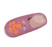 Pantofole foderate in pile da donna - Scarpe per la casa delle donne per autunno/inverno, pantofole in cotone e lino morbido, scarpe per interni esterni, pantofole leggere, viola, 40 EU