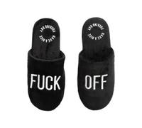 PANTOFOLE "FUCK OFF" NERO