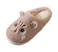 Pantofole Gatto Donna Uomo Calde Ciabatte Donna Invernali con Pile Morbide Ciabatte Casa Pelose Antiscivolo Pantofole Animali Divertenti