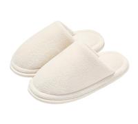 Pantofole in cotone antiscivolo, per uomo e donna, unisex, leggere e senza rumore, ideali per l'inverno e l'estate, per interni per coppie, bianco, 38 EU