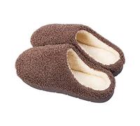 Pantofole in Cotone Ciabatte da Uomo E da Donna Autunno E Inverno Tenere al Caldo Pantofole per La Protezione dal Freddo Casa Ciabatte da Esterno Antiscivolo Silenziose