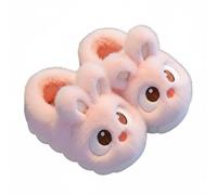 Pantofole in cotone per bambini, lepre carina, antiscivolo, peluche invernale