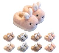 Pantofole in feltro per 1-6 anni, invernali, calde, per animali da coniglio | Scarpine invernali imbottite, calde, chiuse sul retro, suola morbida, antiscivolo