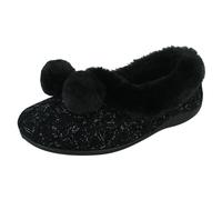 Pantofole In Memory Foam Con Pom Pom Rosa 'Chloe' Per Donne