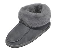 Pantofole IN Pelle Di Agnello - Ewa Donna Scarpe Pelliccia Autentico Pecora