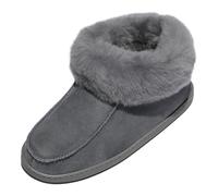 Pantofole IN Pelle Di Agnello - Ewa Donna Scarpe Pelliccia Autentico Pecora