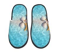 Pantofole In Peluche Coral And Seashell On The Beach Moda Pantofole Morbide Scarpe Peluche Per Autunno Hotel Coppia M