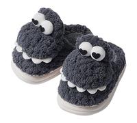 Pantofole in pile a forma di dinosauro per bambini, soffici, calde, con | Pantofole leggere per bambini e bambine, per autunno e inverno, sfocate, larghe, con punta chiusa, per camera da letto