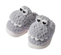 Pantofole in pile a forma di dinosauro per bambini, soffici, calde, con | Pantofole leggere per bambini e bambine, per autunno e inverno, sfocate, larghe, con punta chiusa, per camera da letto