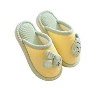 Pantofole Invernali Per Bambini 2-10 Anni Pantofole Per Bambini Coniglio Rosa Cotone Quattro Stagioni Per Famiglie Ragazzi E Ragazze Cartoon Indoor Pantofole Per Bambini-Giallo-26-27 Per 16,5 Cm