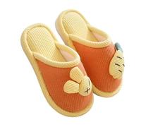 Pantofole Invernali Per Bambini 2-10 Anni Pantofole Per Bambini Coniglio Rosa Cotone Quattro Stagioni Per Famiglie Ragazzi E Ragazze Cartoon Indoor Pantofole Per Bambini-Arancia-30-31 Per 19Cm