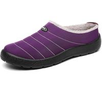 Pantofole Invernali Unisex Calde in Peluche Viola Antiscivolo Taglia EU 41