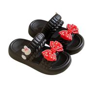 Pantofole larghe per bambini con plateau per bambini, sandali sommer cartoni animati per interni ed esterni, pantofole per la casa, Nero , 40 2/3 EU
