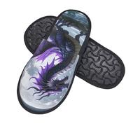 Pantofole Luna Viola Comode Scarpe Da Casa Morbide Cotone Pantofole Per Unisex Hotel Casa L